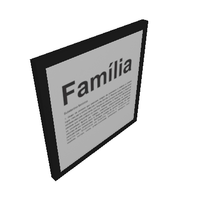 Quadro Decorativo Família Preto e Branco - Kapos