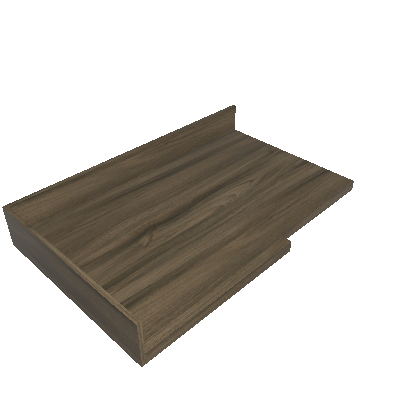 Tapa de madera recta (IT GB CANTO 1P)