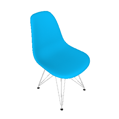 Cadeira Eames Side l Azul - By Haus