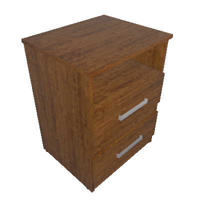 Mesa de Cabeceira Apolo Flex 2 GV Castanho Wood e Avelã