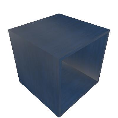 Nicho Quadrado Cubo II Azul - Bramov Brasil