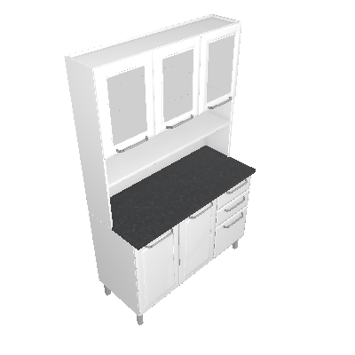 Kit including 6 doors and 2 drawers (I3VG2-120)