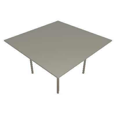 Mesa de Jantar Quadrada Katrina Off White 140 cm - Shekinah