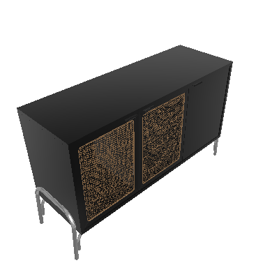 Vinn Buffet 03 Portas 140x47 com Palhinha (376286)