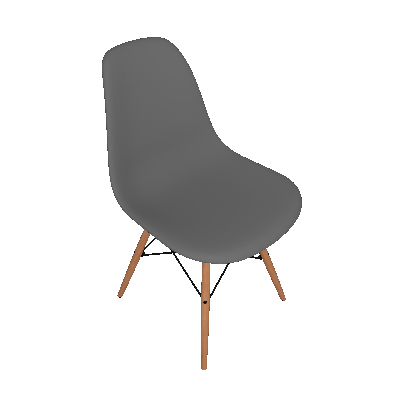 Conjunto com 4 Cadeiras Eames Eiffel Premium Base Madeira Transparente - Mobly