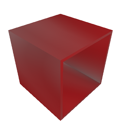 Nicho Quadrado Cubo II Vermelho - Bramov Brasil