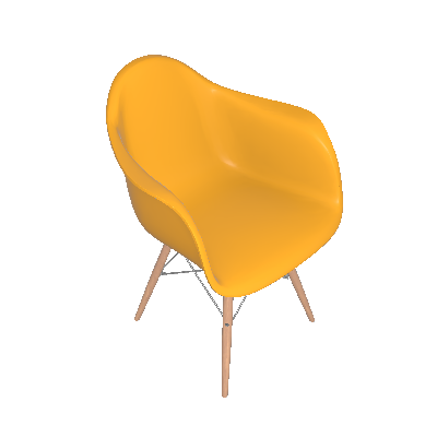 Eames Wood III Cadeira com Braços (405709)