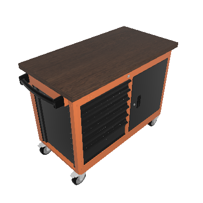 6 drawers 1 door mobile workbench (44959/001)