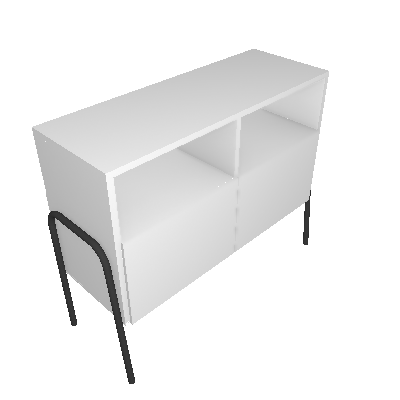 Gabinete Chiaro 2 PT Branco - Estilare