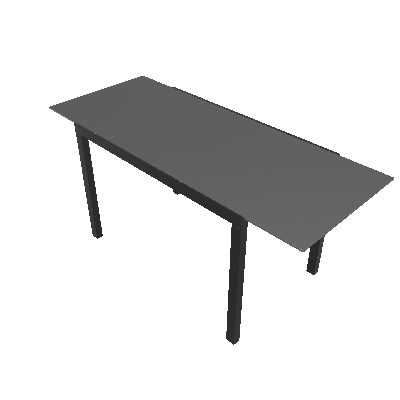 Mesa de Jantar Extensível Christófano Retangular Preto 170 cm - Mobly