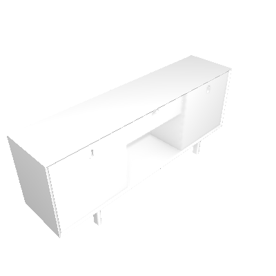 Pilotis Buffet 02 Portas e 01 Gaveta 184x43 (403666)