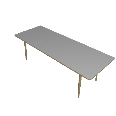 Mesa de Jantar Extensível Hernández Retangular Preto 240 cm - Mobly