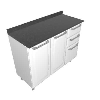 Cabinet with 3 doors and 2 drawers (IG3G2-105)