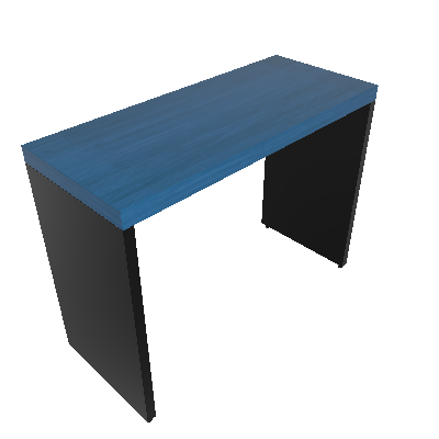 Mesa para Notebook Natus Preta e Azul 100 cm