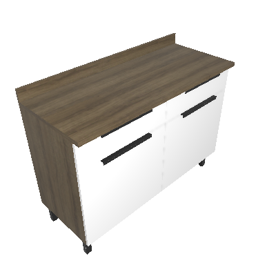 Counter top, 2 drawers and 2 doors (BALC 2PT 2GV 120)