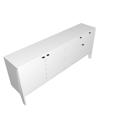 Buffet Lif 1 GV 4 PT Branco - Artesano