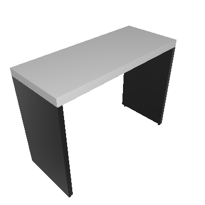 Mesa para Notebook Natus Preta e Cinza 100 cm