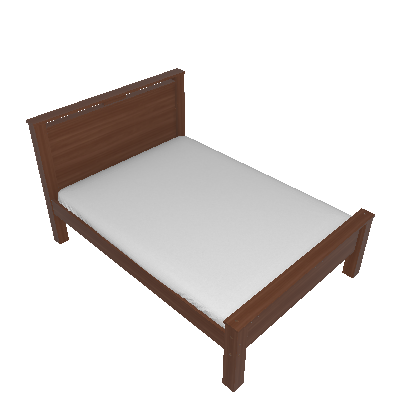 Cama Casal Royal Flex Imbuia e Off White - Lopas