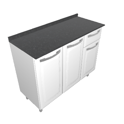 Cabinet with 3 doors and 1 drawer (IG3G1-105)