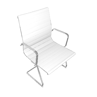 Cadeira de Escritório Sevilha Fixa Branca - Rivatti