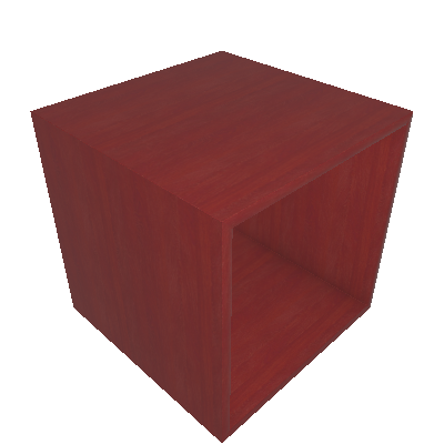 Nicho Quadrado Cubo III Vermelho - Bramov Brasil