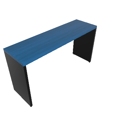 Mesa para Notebook Natus Preta e Azul 140 cm