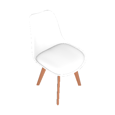 Cadeira de Jantar Saarinen Wood Branca