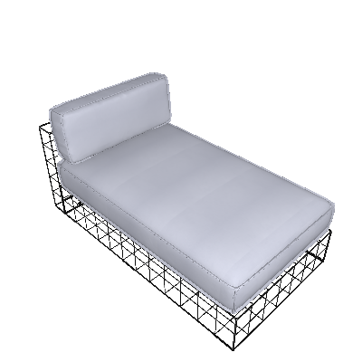 Bloco Chaise Longue com Almofada (957011988)