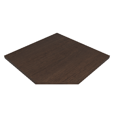 Marine plywood worktop for corner workbench (44954/025)