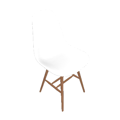 Conjunto com 2 Cadeiras Eames Jade Branco - Mobly