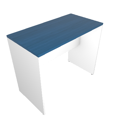 Mesa para Notebook KitCubos Branca e Azul