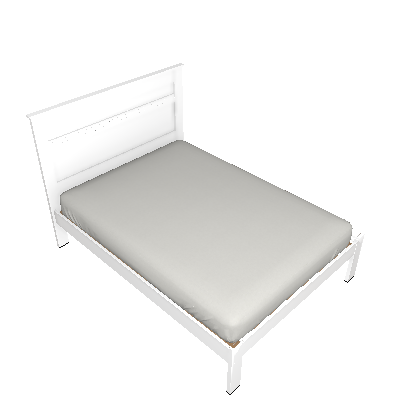 Cama Casal Dallas II Branca