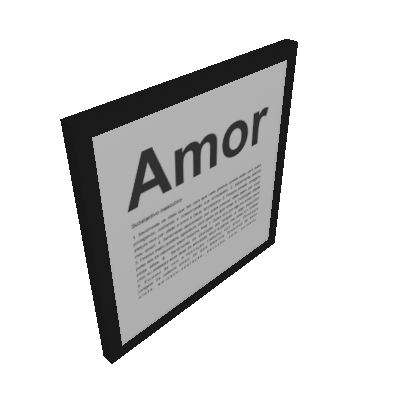 Quadro Decorativo Amor Preto e Branco - Kapos