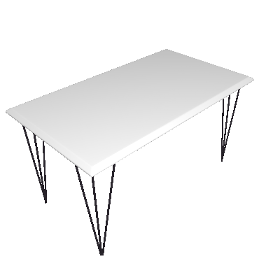 Mesa de Jantar Retangular Elen Branca 140 cm - New Green