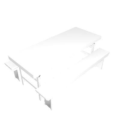 Conjunto Mesa Naturalle com Banco Branco - Tramontina