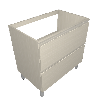 Gabinete para anafe, sin tapa con 1 puerta horizontal y 1 cajón (IGH1G1-80 ST COOK)