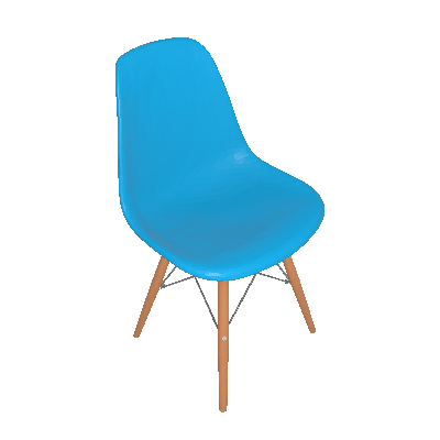 Cadeira de Jantar Charles Eames Turquesa