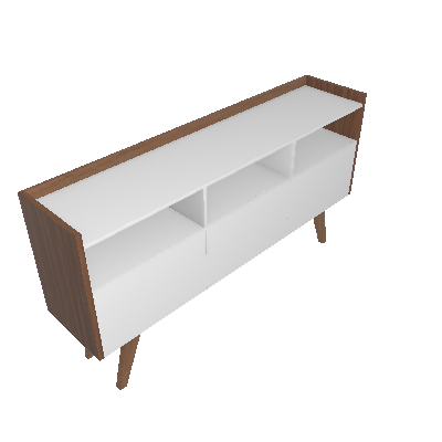 Buffet Petra 3 PT Branco - Mobly