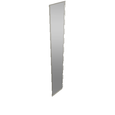 Porta Individual Espelho C/ Rodapé 396mm (C40)  