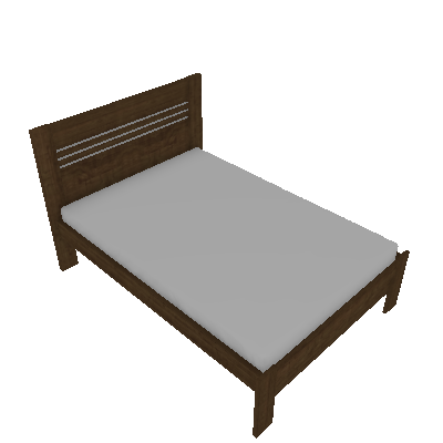 Cama Casal Safira Imbuia Rustic - Tcil