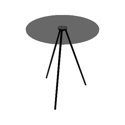 Galáxia Mesa Lateral Redonda 42cm (196324)