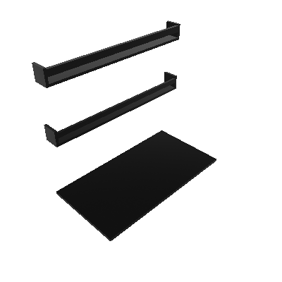 Mesa para Notebook Dobrável KitCubos Preta 80 cm