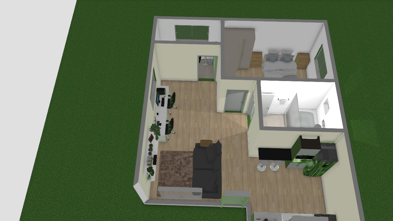 Projeto apartamento 52 m²