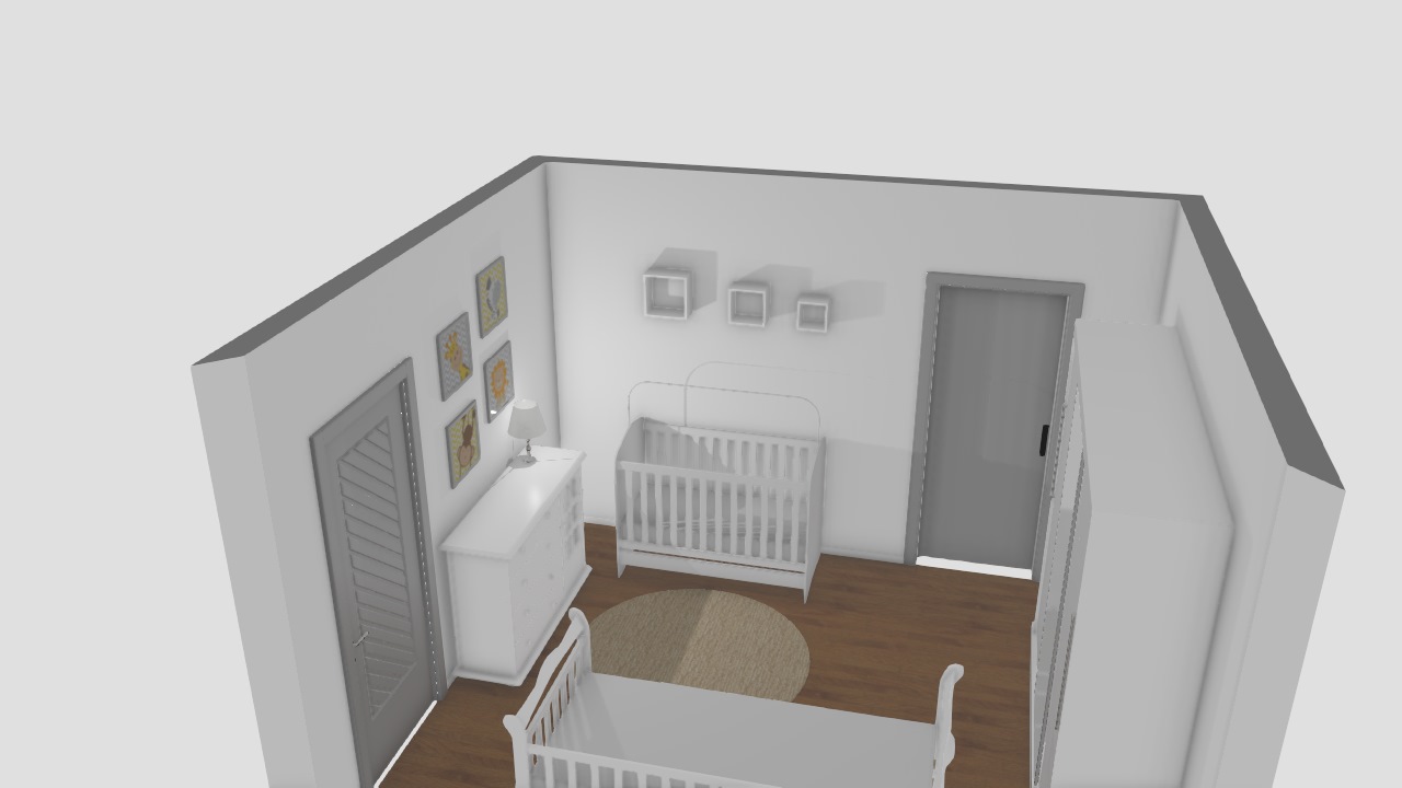 simulação quarto de bebe menino