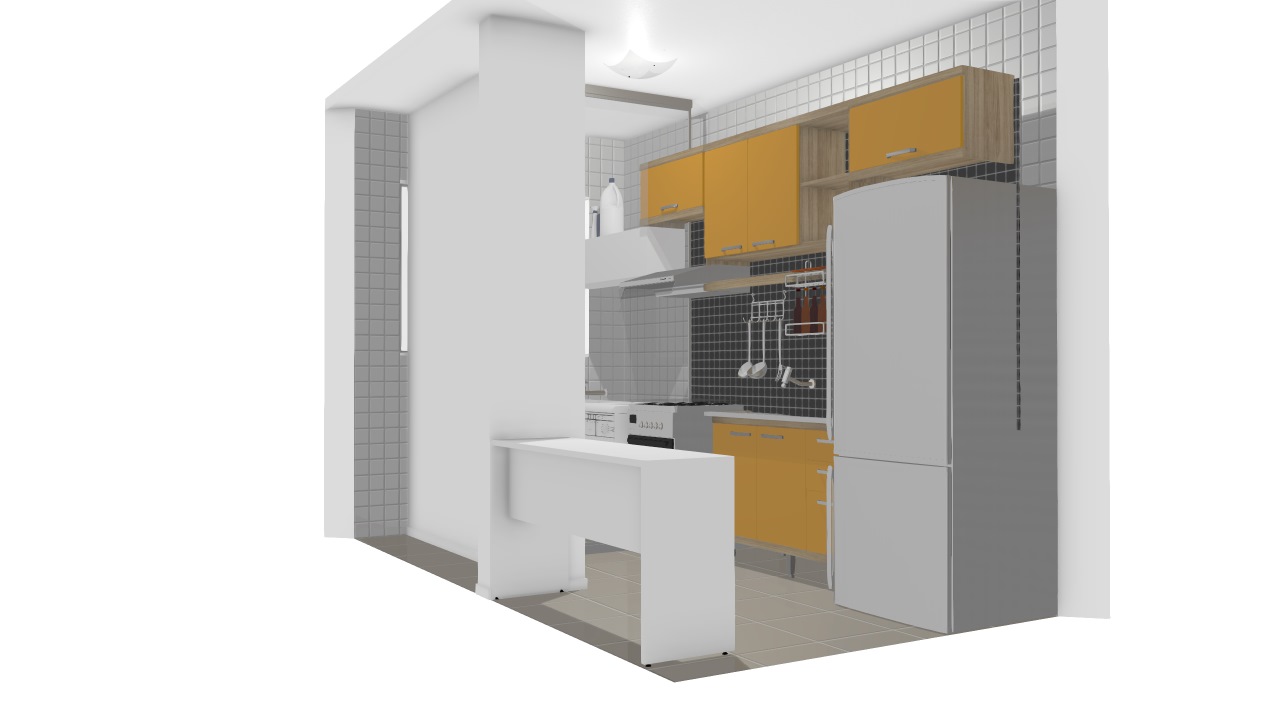 Cozinha e área de serviço | Plano & Cambuci 41m²