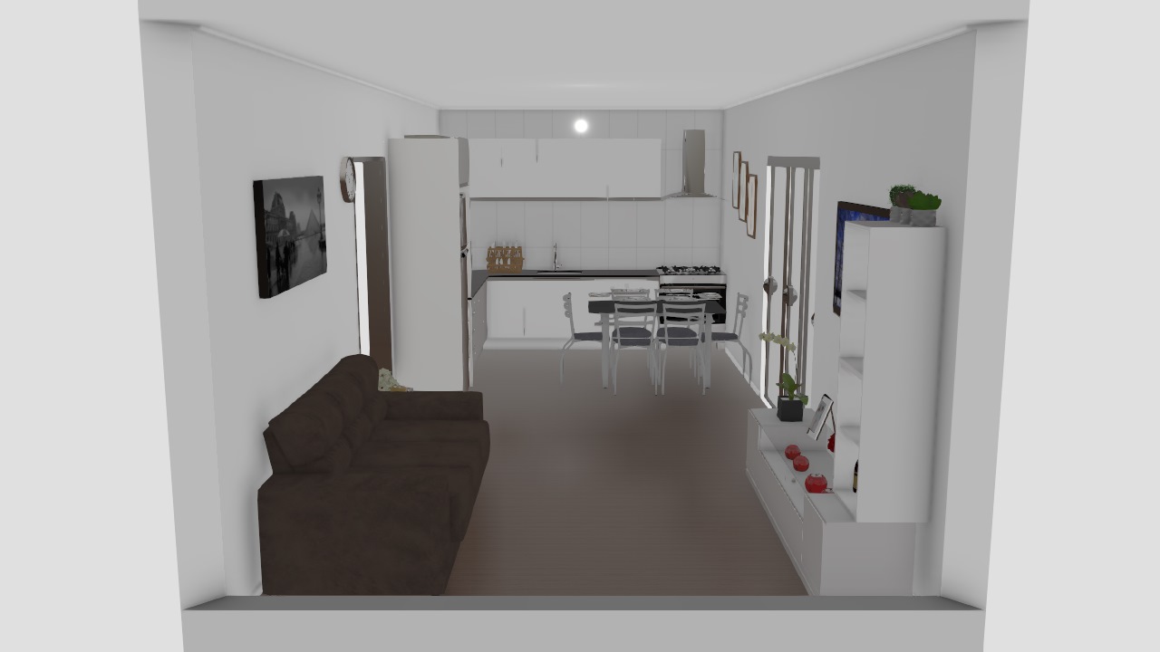 cozinha e sala modelo 2
