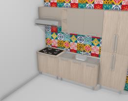Cozinha Modulada Completa com 5 Módulos Smart Fendi/Cristal - Henn