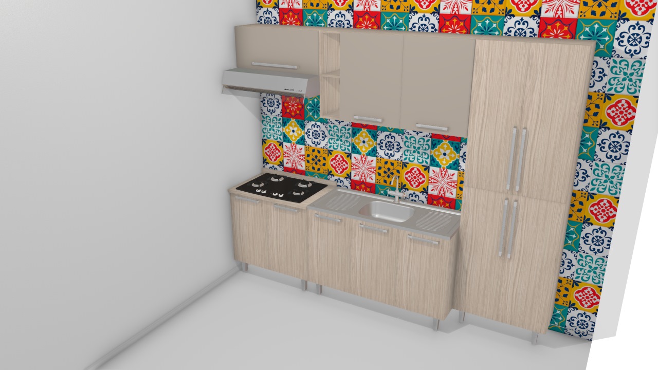 Cozinha Modulada Completa com 5 Módulos Smart Fendi/Cristal - Henn
