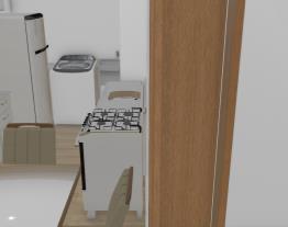 Sala/ quarto & lavanderia e cozinha