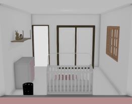 simulação quarto de bebe menina 